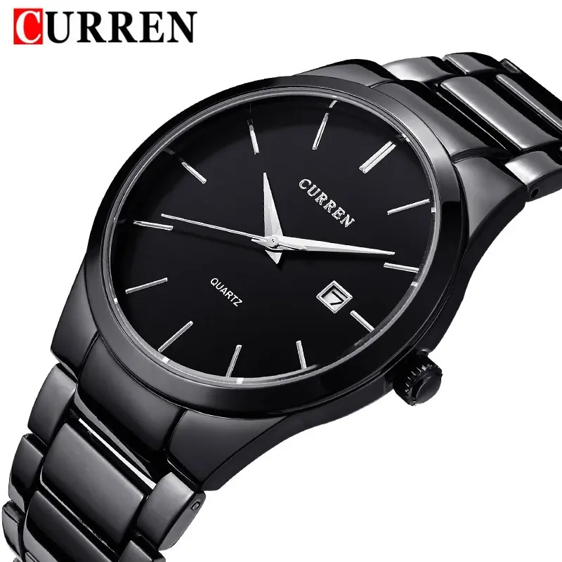 Curren Luxury Fashion Black Dial Men’s Watch | 8106